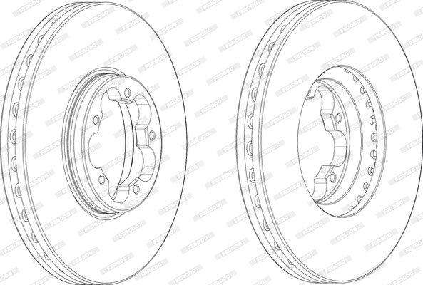 Brake Disc Vented Front Ford Transit/Tourneo (Single)