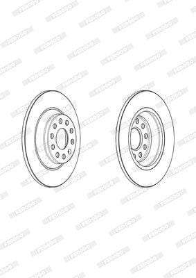 Brake Disc Rear Audi A3 Sedan (Single)