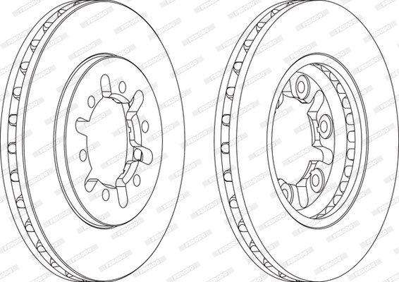 Brake Disc Vented Front Nissan Np300/Hardbody D22 (Single)