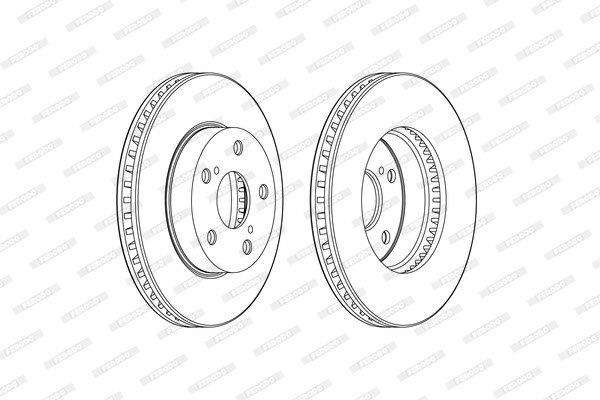 Brake Disc Vented Front Toyota Hilux 2016-On (Single)