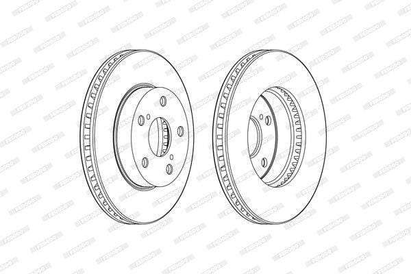 Brake Disc Vented Front Toyota Hilux 2016-On (Single)