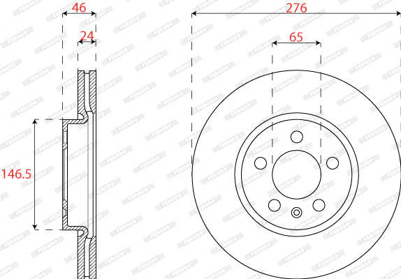 Brake Disc (Pair) Front Audi A1 (Set)
