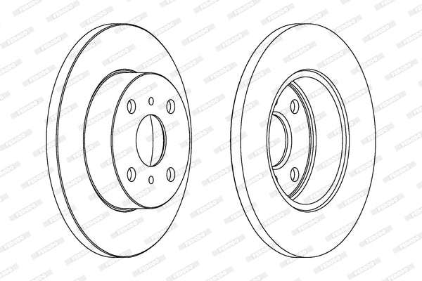 Brake Disc Solid Front Toyota Corolla Fwd/Conque (Single)