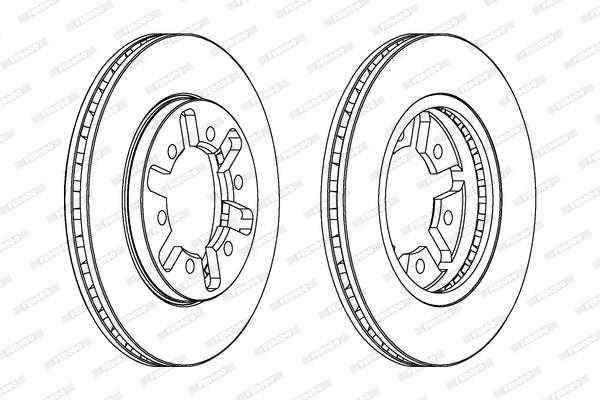 Brake Disc Vented Front Nissan 1 Tonner (Single)