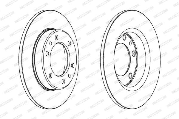 Brake Disc Solid Front Toyota Hilux Rn/Ln/Yn 4X4 (Single)