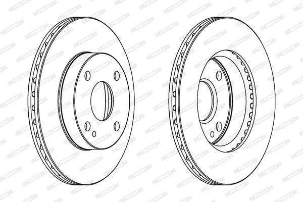 Brake Disc Mazda 323 1.3L Mx5 1.6 1988 (Ddf497) Ferodo (PAIR)