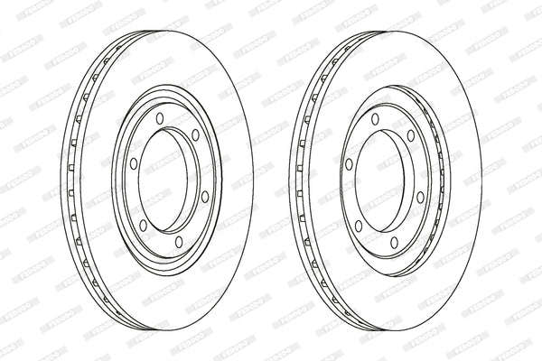 Brake Disc Vented Front Mazda Drifter/ B-Series (Single)