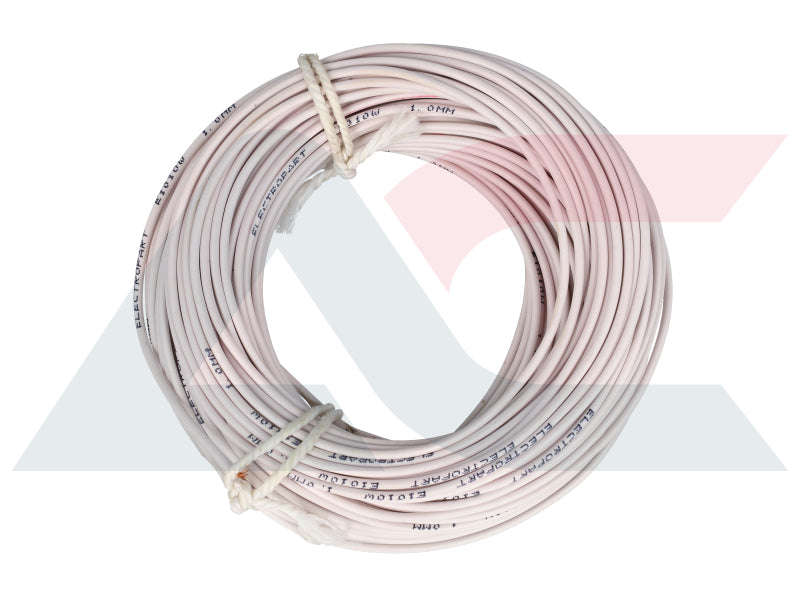 Electric Cable 1.00mm White (30M)