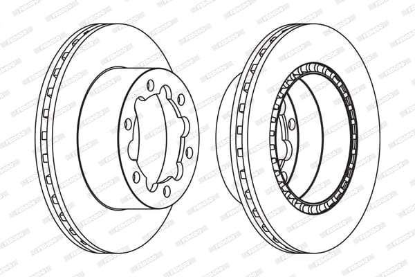 Brake Disc Rear Mercedes-Benz Sprinter 4/ (Single)