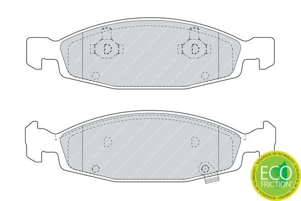 Brake Pads Front Jeep Grand Cherokee (1999-2005) (FERODO FDB1523) (SET LH & RH Wheel)