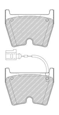 Brake Pads Front Audi Rear Solid3 TT Rear Solid Quattro Sedan Hatchback DAZA; DNWA,CZGB (SET LH &...