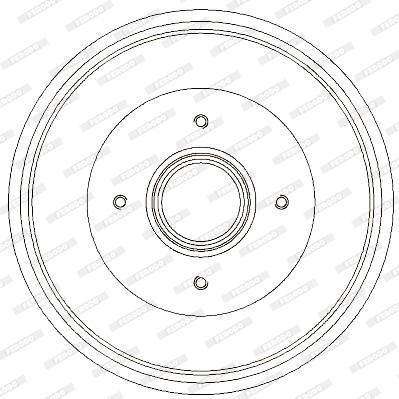 Ferodo Brake Drum Rear (Fdr329731)(Single)