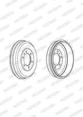 Brake Drum Rear Isuzu Kb (2004-2013) Single (Ferodo Fdr329736)