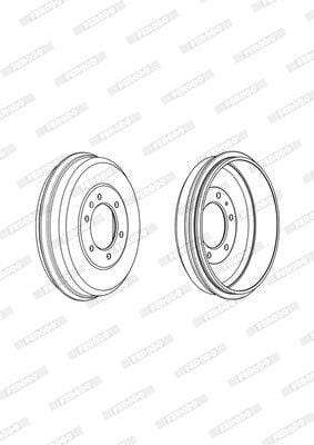 Brake Drum Rear Isuzu Kb (2004-2013) Single (Ferodo Fdr329736)
