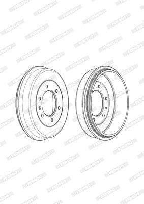 Brake Drum Rear Isuzu Kb Iv/V 2.4 Kb240 Single (Ferodo Fdr329777)
