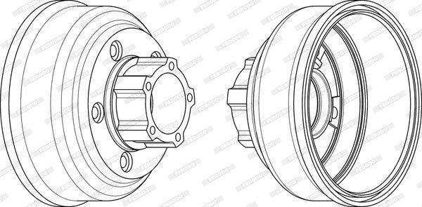 Ferodo Brake Drum Rear (Fdr329807)(Single)