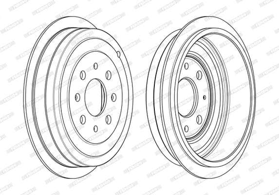 Brake Drum R- 4462 Opel Adam Single (Ferodo Fdr329809)
