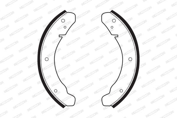 Brake Shoes Vw Beetle 1300,1500,1600 1966 Front Solidb11 Ferodo
