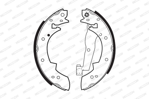 Brake Shoes Bmw 3 Series E30,Toyota Camry,Cressida Front Solidb173 Ferodo
