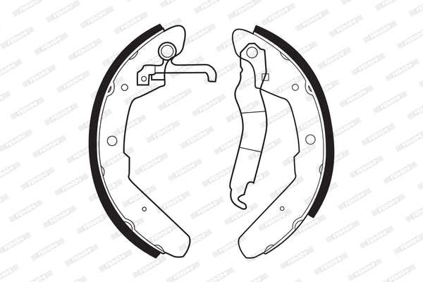 Brake Shoes Vw Kombi All 1974 2000 Front Solidb174 Ferodo