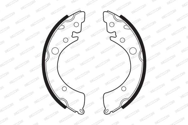 Brake Shoes Honda 150 Sohc (1989 1992) Front Solidb220 Ferodo