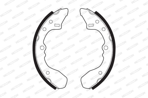 Brake Shoes Ford Laser,Meteor,Mazda 323,626 Front Solidb238 Ferodo