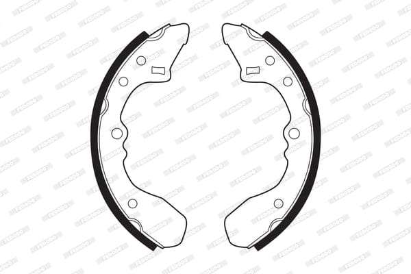Brake Shoes Ford Laser,Meteor,Mazda 323,626 Front Solidb238 Ferodo