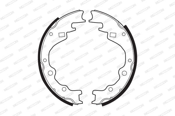 Brake Shoes Ford Spectron,Hyundai Bakkie,Hyundai Van,Mazda Marathon Front Solidb288 Ferodo