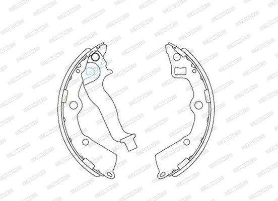 Brake Shoes Kia Picanto 1.1 G4Hg 2004 2011 Front Solidb4025Sa Ferodo