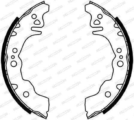 Brake Shoes Daihatsu Materia 1.5,Sirion 1.3,1.5