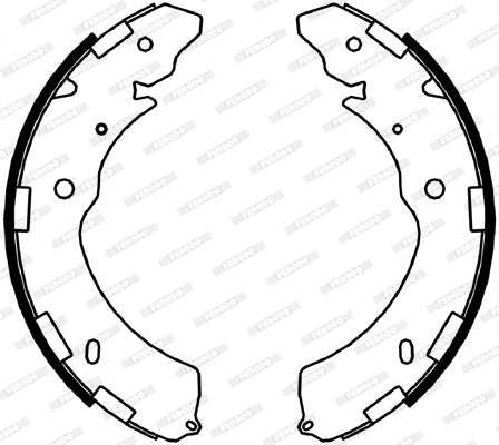 Brake Shoes Isuzu KB250 LE 4x2 4x4 D-Teq Fiat Fullback 2.4TD (FSB4052)