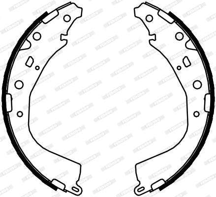Brake Shoes Toyota Hiace Sesfikile (2019 ) Hilux,Quantum (2004 ) Front Solidb4065 Ferodo