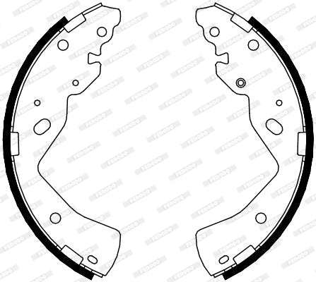 Brake Shoes Ford Ranger 1800,2200,2.5 4X2 (2003 ) Front Solidb4079 Ferodo