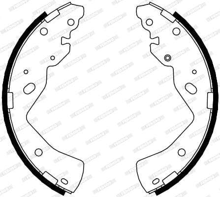 Brake Shoes Ford Ranger 1800,2200,2.5 4X2 (2003 ) Front Solidb4079 Ferodo