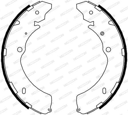 Brake Shoes Gwm Steed 3, Steed 5 Multi Wagon,Isuzu Kb250,300,360 Front Solidb4090 Ferodo