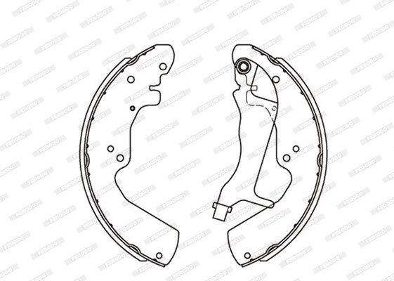 Brake Shoes Ford Ranger 2500Td 4X4,Ranger 2.2I,3.0Tdci,Mzda Bt 50 (Wlt,Weat) Front Solidb4179 Ferodo