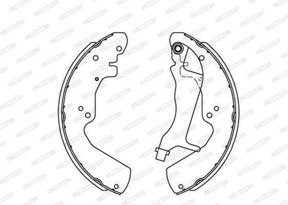 Brake Shoes Ford Ranger 2500Td 4X4,Ranger 2.2I,3.0Tdci,Mzda Bt 50 (Wlt,Weat) Front Solidb4179 Ferodo