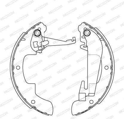 Brake Shoes Opel Kadett,Peugeot 305,Toyota Condor,Corolla,Cressida,Stallion,Venture Front Solidb4...