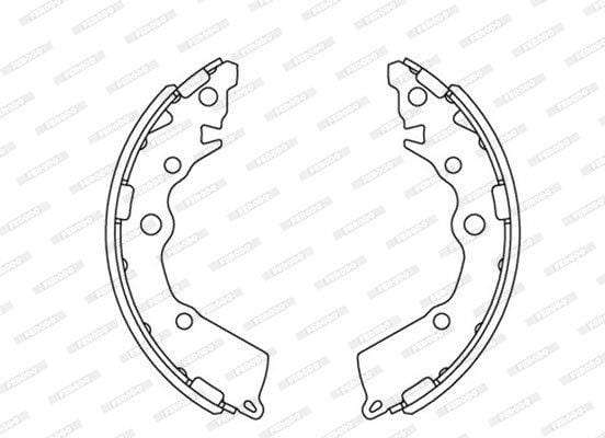 Brake Shoes Kia Picanto 2 1.0,1.2 (2011 ) Front Solidb4241 Ferodo