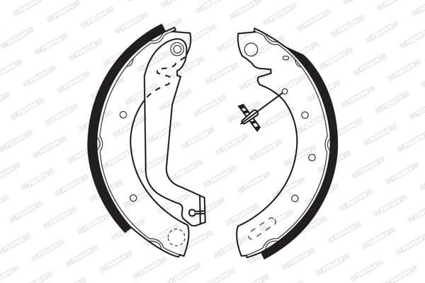 Brake Shoes Isuzu Kb200I,Kb220I,250280,300 99 04 Mitsubishi Colt 2.0,Hiline,2.4,2.8,Clubcab,Nissa...