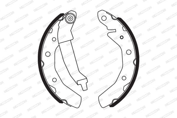 Brake Shoes Cherry Qq3 1.1Cc,Chev Spark 0.8,1.0 Lite,1.2,Daewoo Matiz Front Solidb566 Ferodo