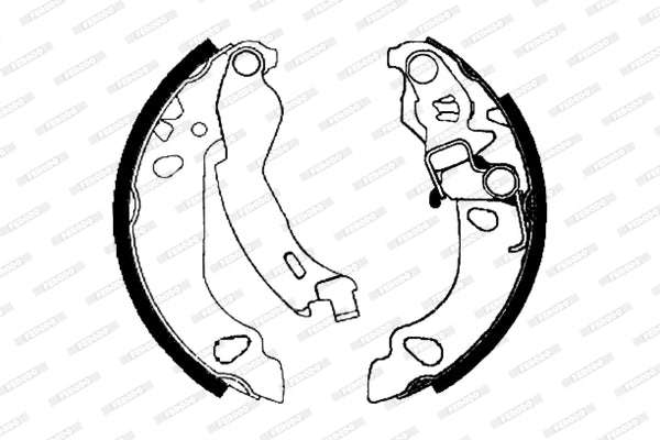 Brake Shoes Fiat Panda 1.2 4X2,4X4, Punto,Siena, Ford Fiesta 1,Ikon,Ford Ka,Street Ka Front Solid...