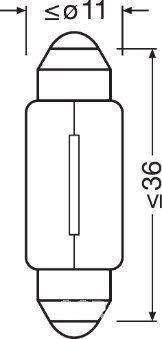Lumin Festoon Bulb 12V10W (G274M)