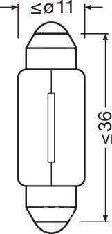 Lumin Festoon Bulb 12V10W (G274M)