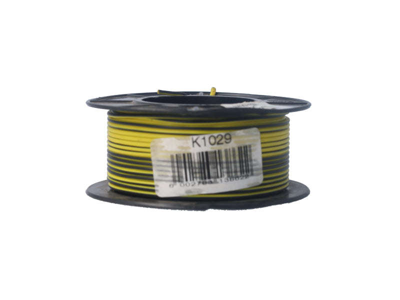 Electric Cable 1.00mm Yellow/Black (30M)
