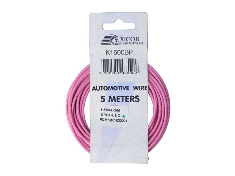 Electric Cable 1.50mm Pink (5M)