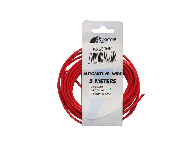 Electric Cable 2.50mm Red (5M)
