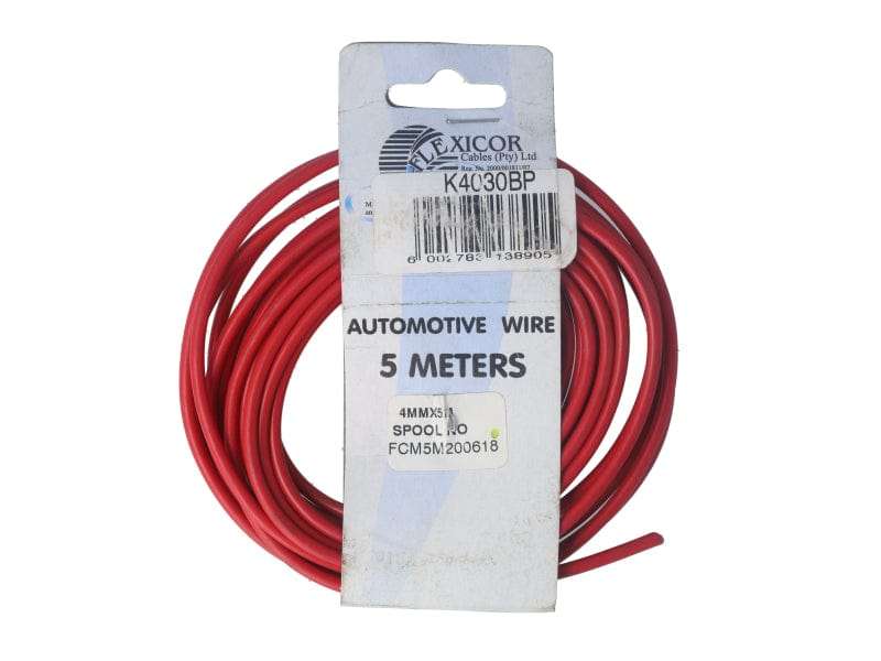 Electric Cable 4.00mm Red (5M)