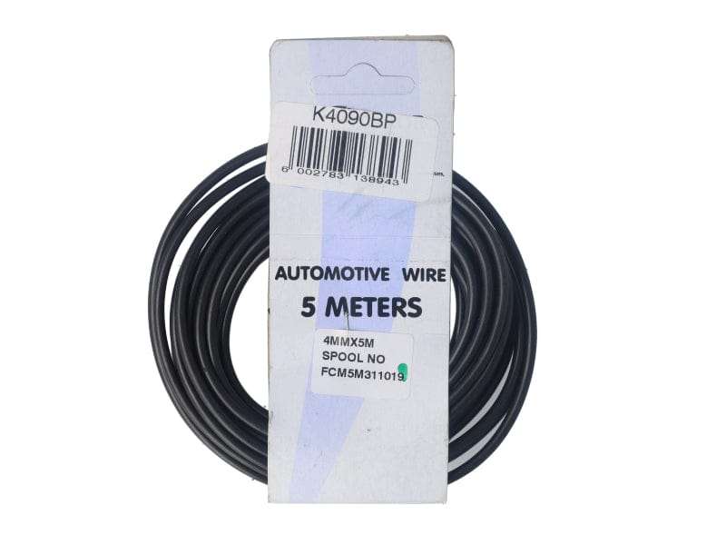 Electric Cable 4.00mm Black (5M)