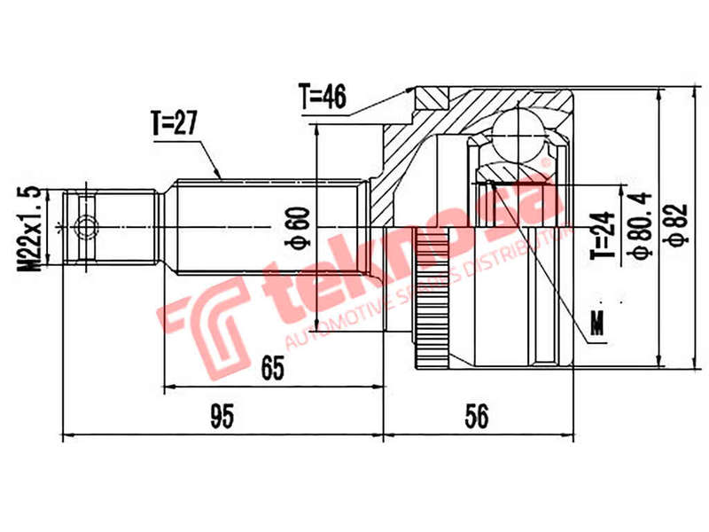 Outer Cv Joint Hyundai I30 1.6 1.8 2.0 G4Fc G4Fg G4Nb G4Gc 2009- Ka3008A